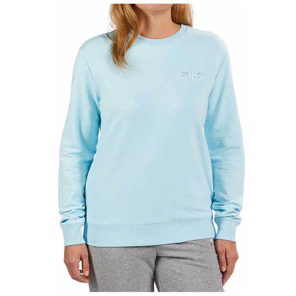 🐳NEW🐳Fila Womens Midweight French Terry Crewneck Long Sleeve Sweatshirt Medium